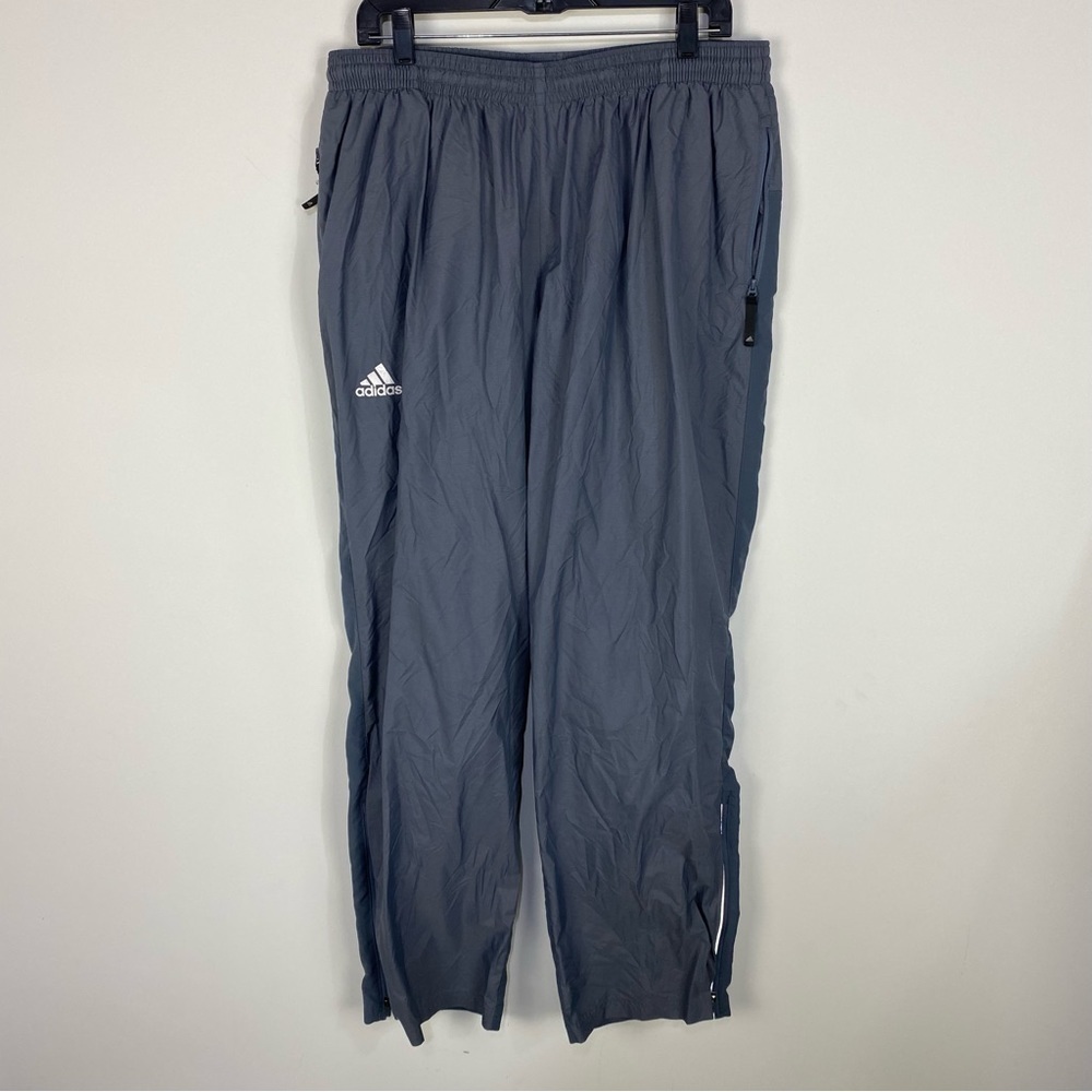 Adidas Grey Windbreaker Track Pants Athletic